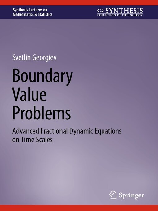Title details for Boundary Value Problems by Svetlin Georgiev - Available